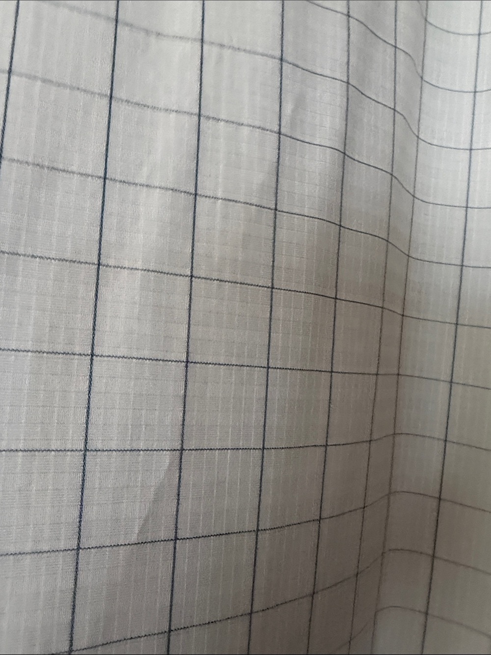 Quiksilver Men’s Pale Blue Grid Short-Sleeve Button-Up Shirt - Picture 5 of 6